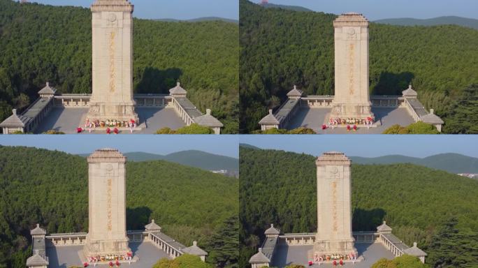 徐州航拍 淮海战役烈士纪念塔  纪念塔