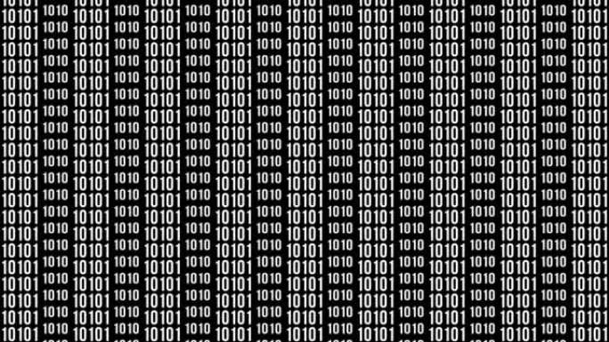 黑色背景上的 “1010” 代码文本图案