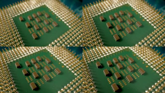 计算机主板的中央处理器。负责处理数据的计算机的微处理器、处理器或大脑。主板微电路关闭