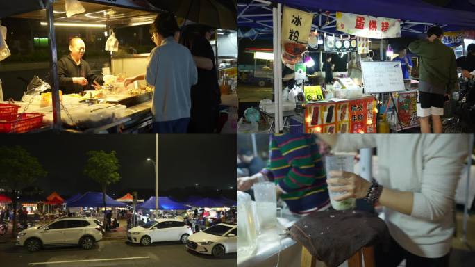 地摊经济 摆地摊 生活 地摊小吃 夜市