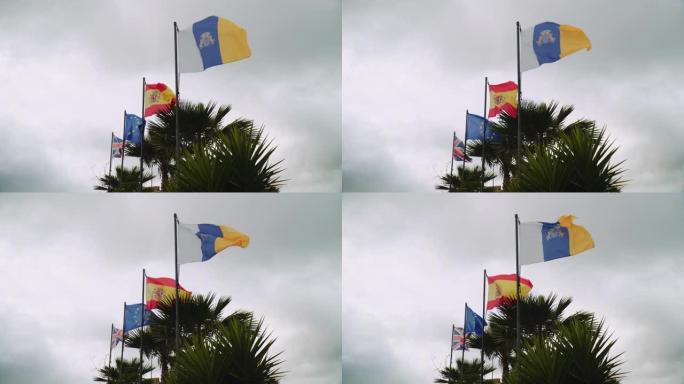旗帜欧洲联盟英格兰西班牙