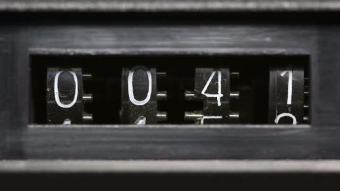 旧机械计数器快速计数数字-宏