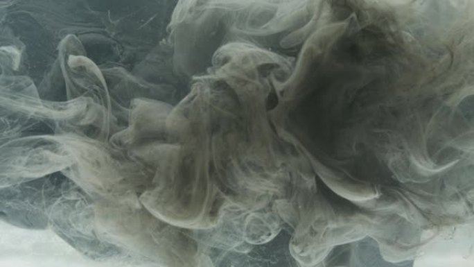 烟雾纹理油漆水飞溅灰色烟雾云