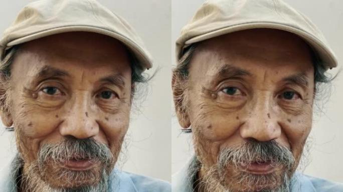 亚洲退休男子肖像
