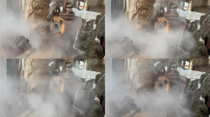 排放冷凝蒸汽的管道上的蒸汽排放阀关闭