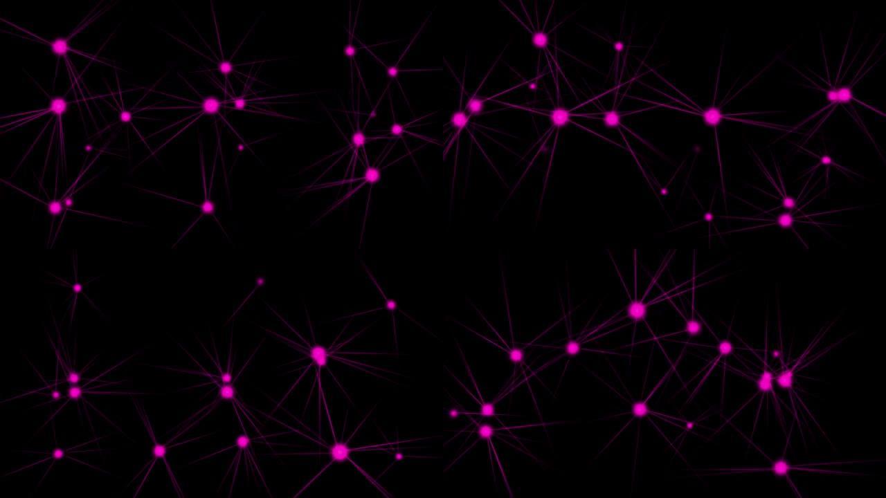 Polygon dot line CG particle motion graphics