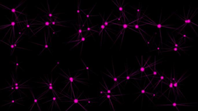 Polygon dot line CG particle motion graphics