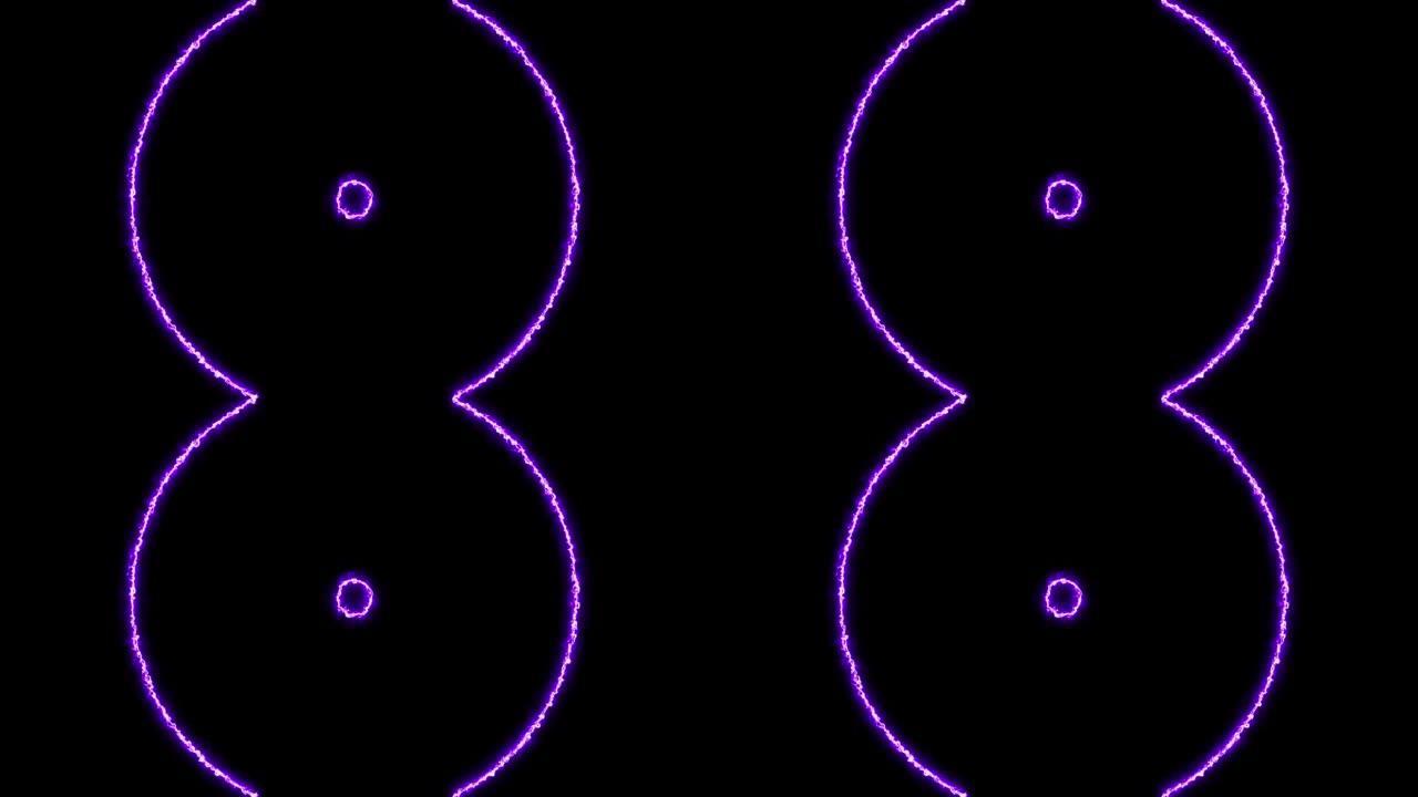 紫色虫洞圈能量叠加效果循环