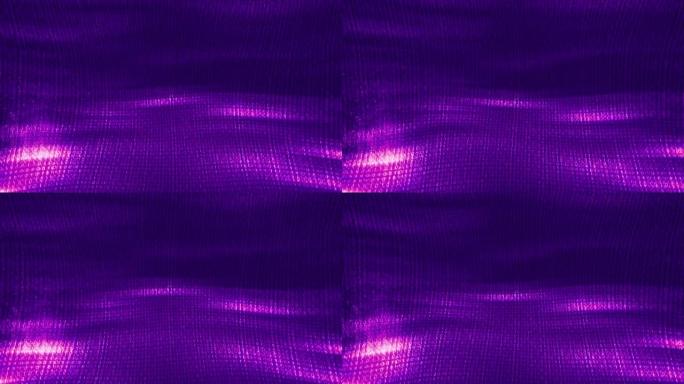 波浪抽象紫色波浪动画。无缝循环全高清。紫色技术背景