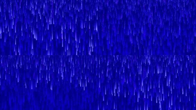 4k抽象蓝色波线粒子背景