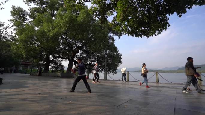 杭州 西湖 公园老年文化活动合集