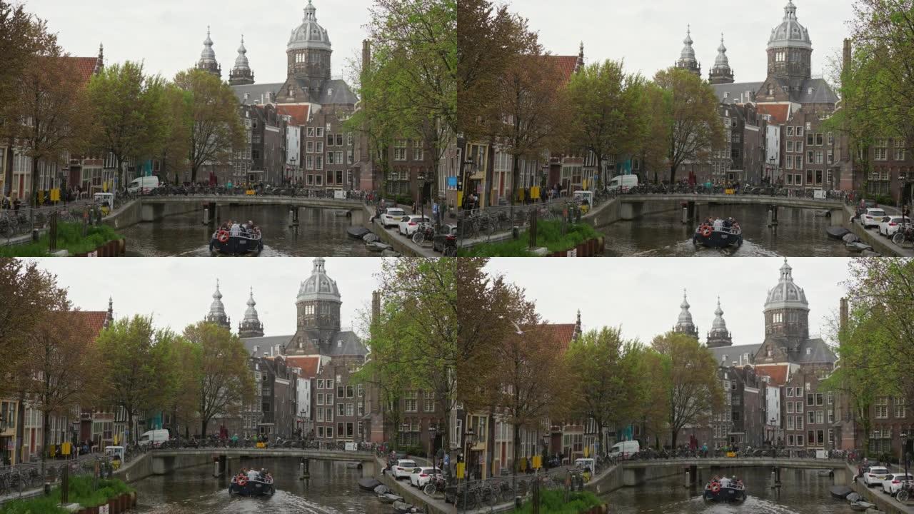 阿姆斯特丹艺术博物馆临河风景彩虹小屋