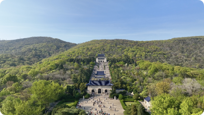 中山陵景区 紫金山 南京地标 钟山风景区