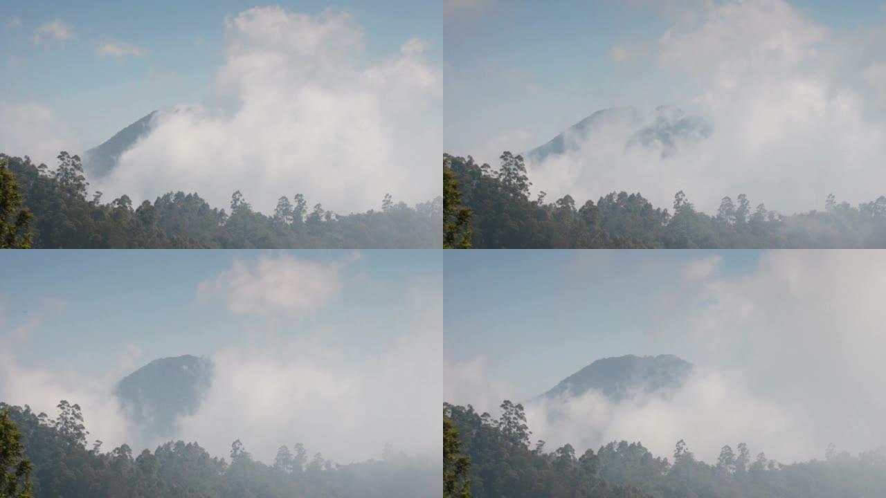 timelapse with clouds in mountains