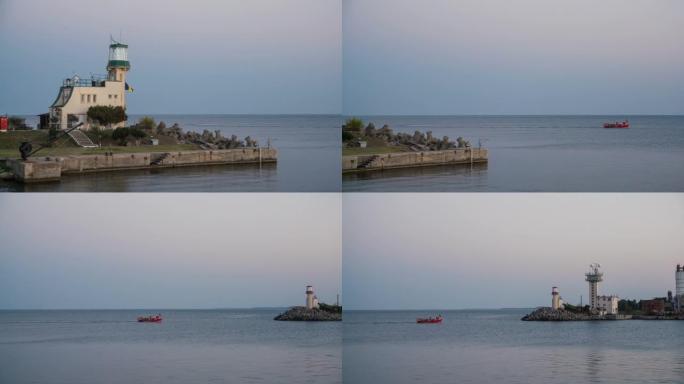 不错的小港口在黑海的潘射