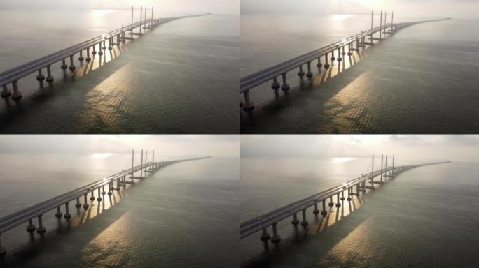 槟城大桥第二天的鸟瞰图