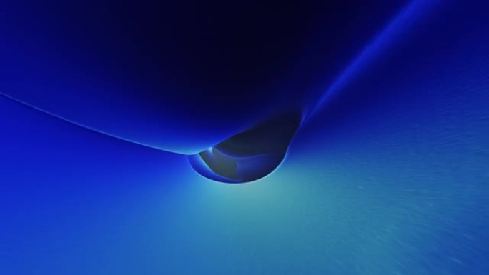 黑洞中流动的蓝波