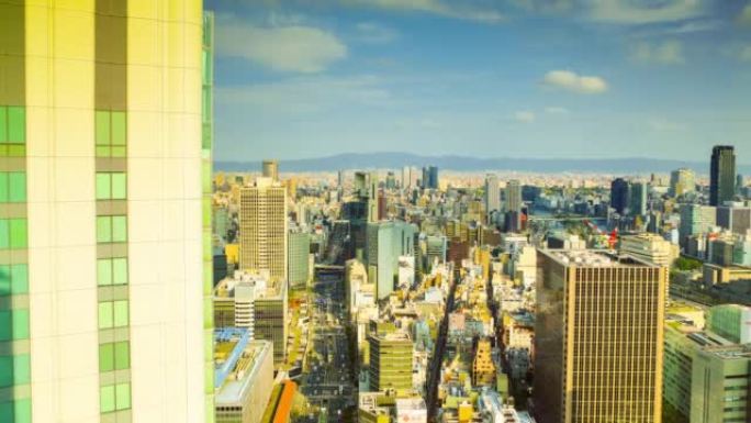 日本大阪天际线和街景系列