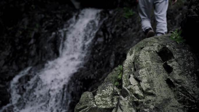 森林大自然流水风景树林山水自然山山川公路