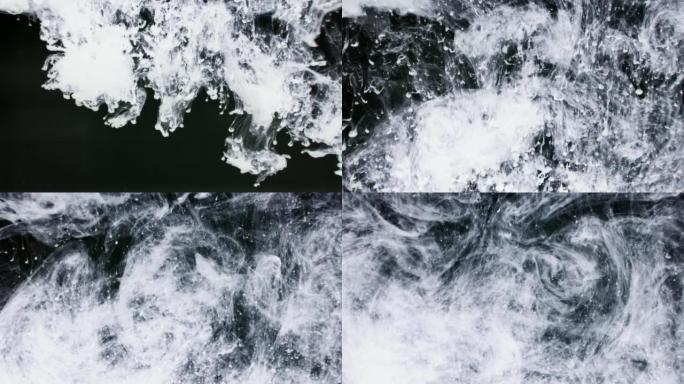 抽象宇宙液体流动商业广告电影介绍背景背面和白色