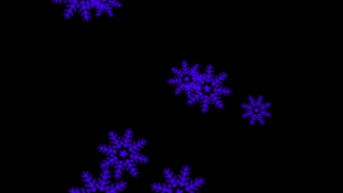 雪晶冬季粒子动画运动图形