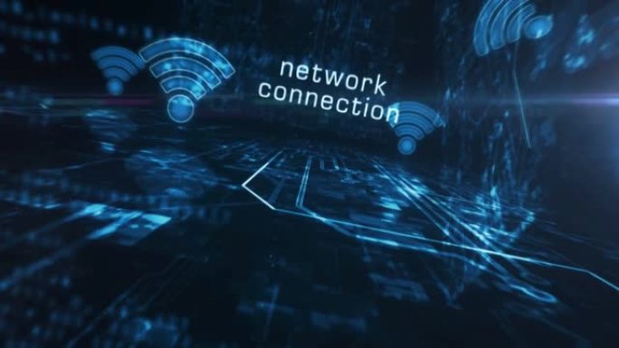 Wifi移动网络通信符号循环网络概念