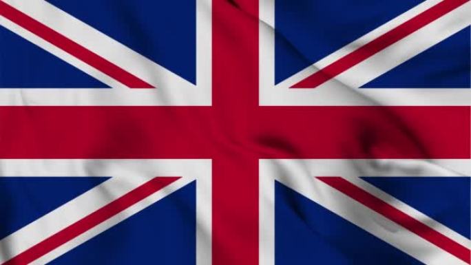 英国国旗无缝挥动动画