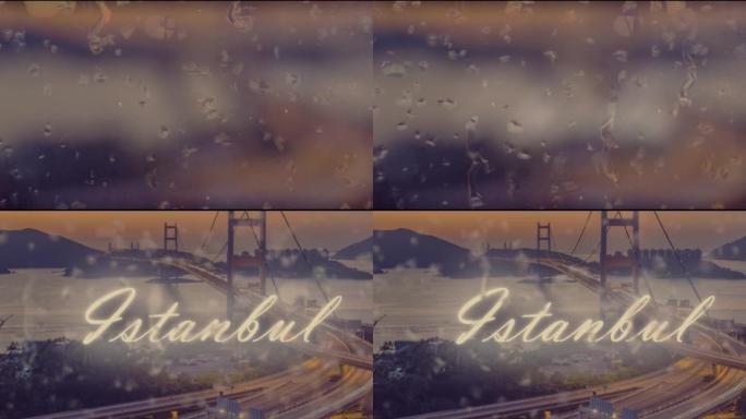 伊斯坦布尔博斯普鲁斯大桥视图4k分辨率视频