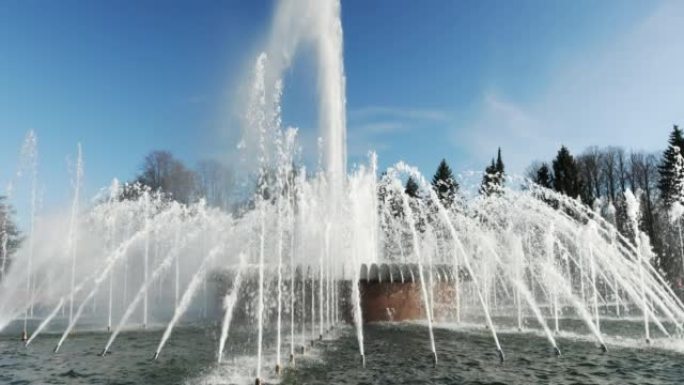 游乐园里的喷泉
