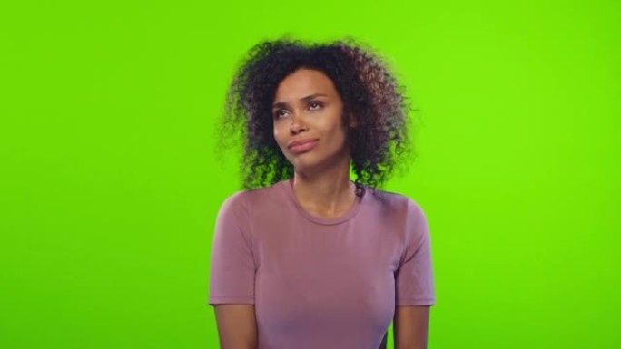 黑人女性在色度键上有自己的博客与运动、断开连接