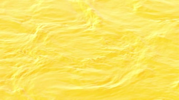 流动柠檬色液体