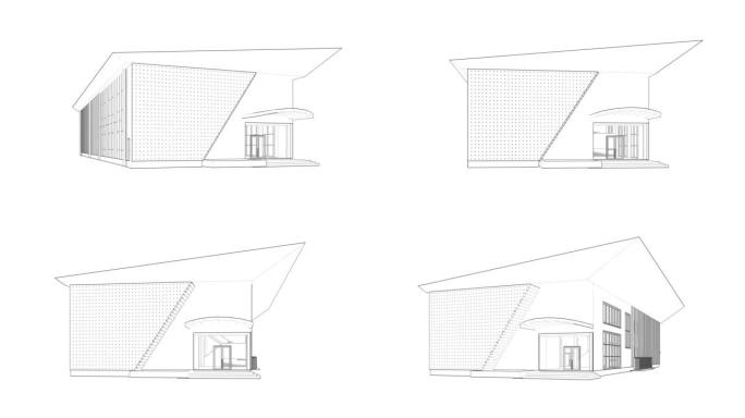 建筑图纸的三维动画