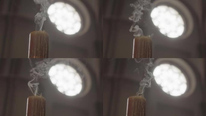天主教会的吸烟蜡烛