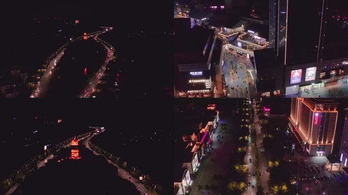 万象城 桂林 航拍 风景 夜景