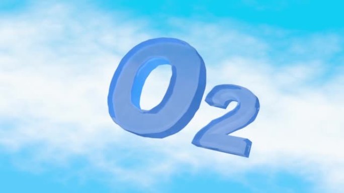 O2气体配方图标。氧气空气分子标志。