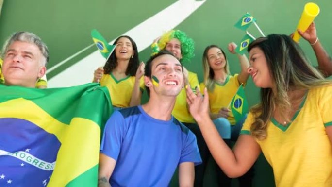 快乐的巴西球迷