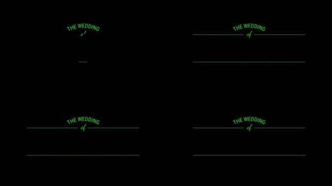 动画绿色手绘框架罗马风格隔离黑色背景。
