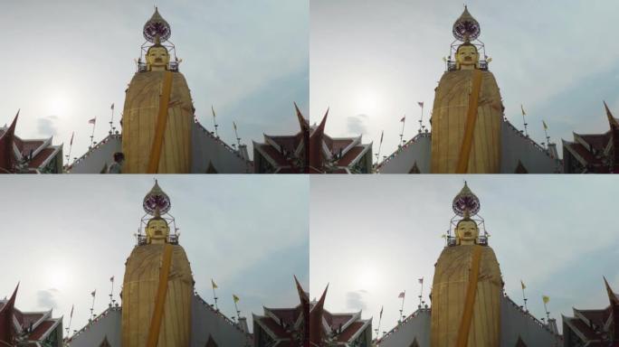 4K曼谷老城巨型金佛琅佛渡电影片段(5)