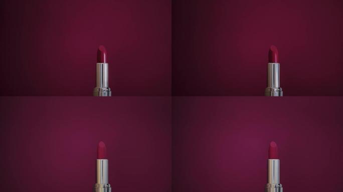 红色唇膏作为奢侈化妆品，化妆和美容品牌