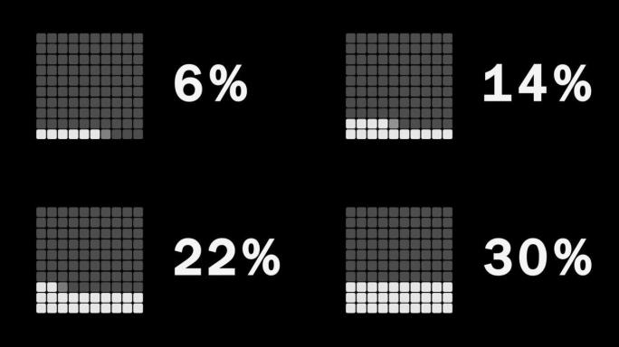 30% 加载栏。30% 的上传加载比例。