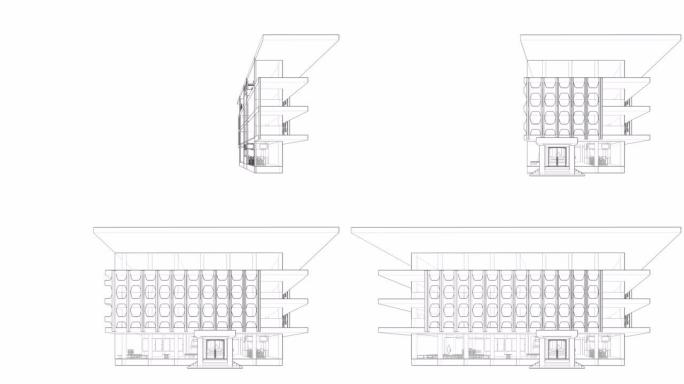 建筑图纸的三维动画