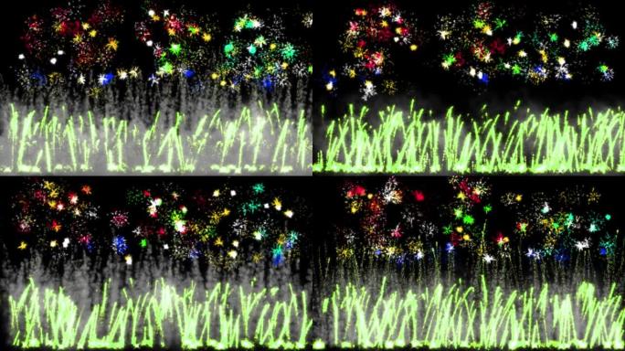 烟花闪光粒子动画运动图形