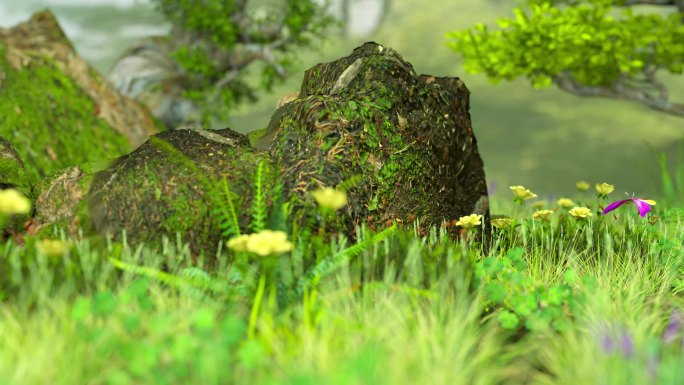 植物 森林小麦植物场景