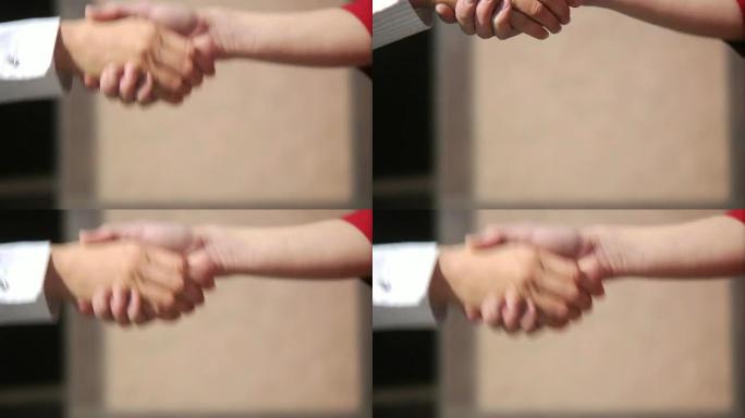 握手特写