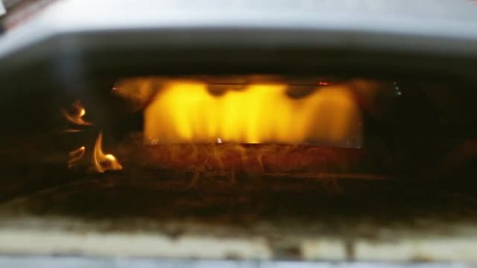 燃气披萨烤箱预热