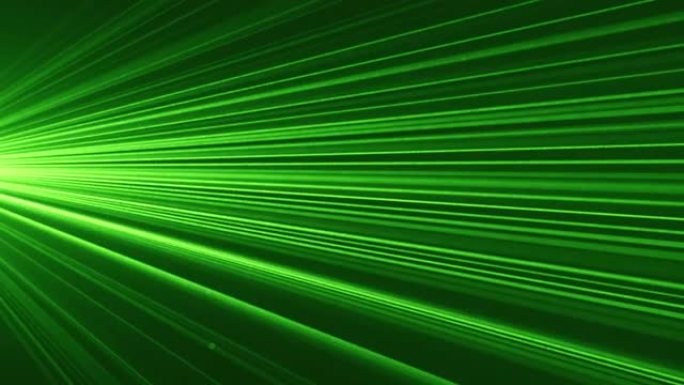 激光迪斯科照明绿色光束闪烁的烟雾。派对。派对。庆祝。条纹。背景。明亮的节日音乐会俱乐部和音乐厅
