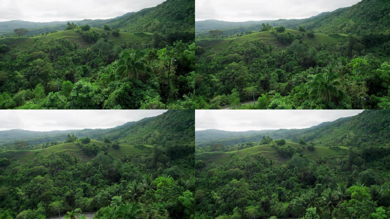 菲律宾锡基霍尔绿岛无人机景观