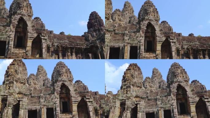 神秘的古代遗迹班台寺-柬埔寨著名地标，吴哥窟建筑群。柬埔寨暹粒。