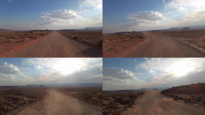 驾驶板4WD越野犹他州众神谷西行日落多摄像头组11美国西南后视