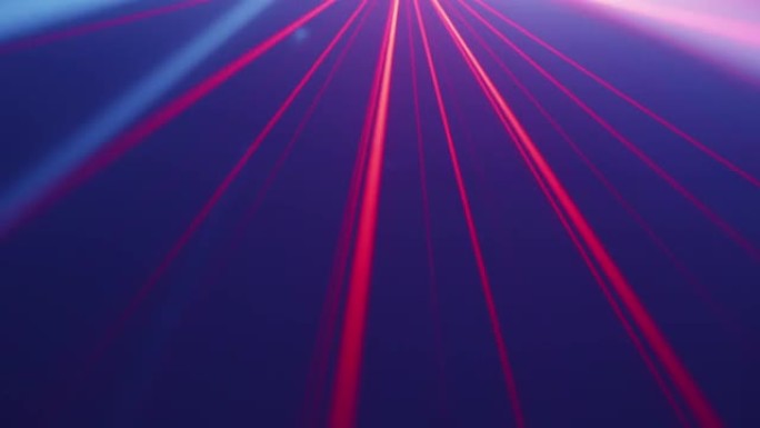 激光频闪红蓝光束发光二极管聚光灯舞台灯光效果派对舞蹈俱乐部婚礼蝴蝶灯迪斯科灯红黄光束闪烁的烟雾。条纹